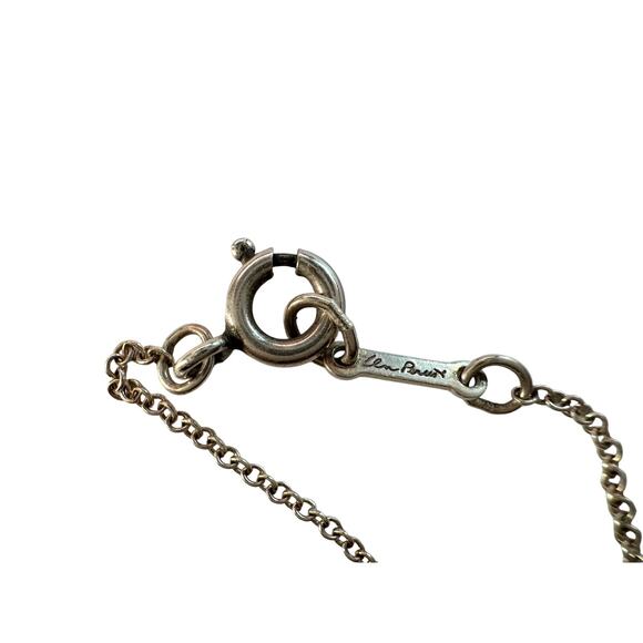 Tiffany and Co Elsa Peretti Cross Pendant Necklace in Sterling Silver (16") - Picture 15 of 16